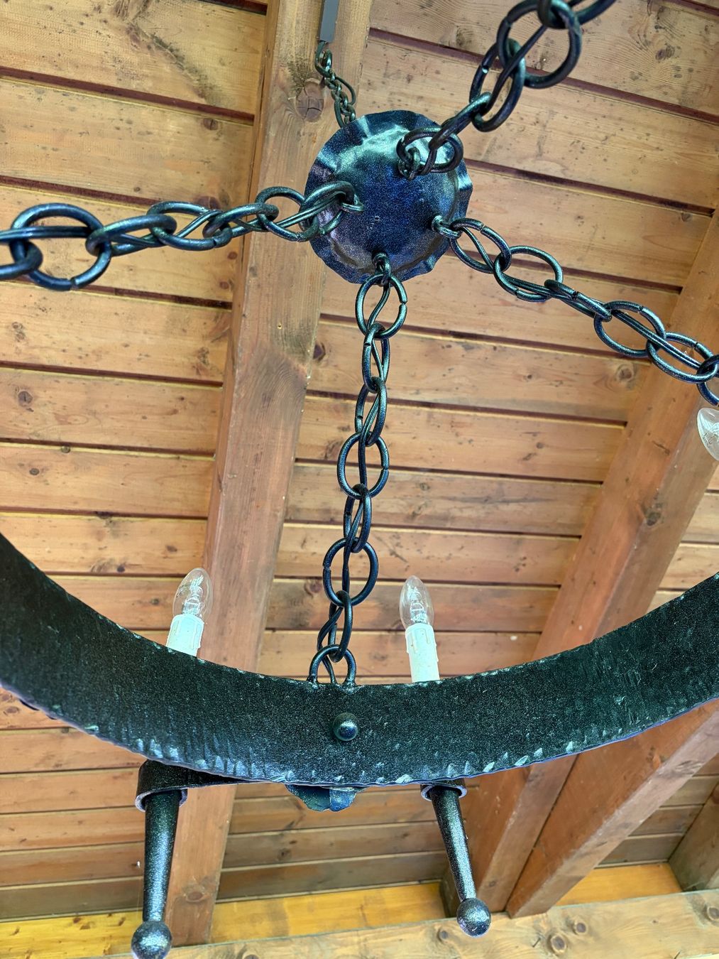 Lampadari & plafoniere: Deckenleuchte Eisen schmiedeeisern rustikal 6 flammig – Usato da Richterswil venduto da anyfish 2