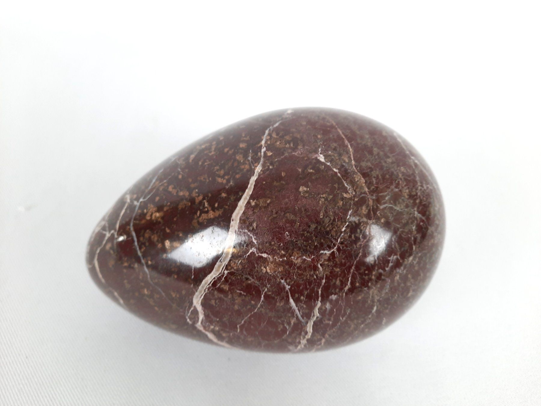 Mineralien & Heilsteine: Braun/Rotes Deko Ei in Marmor Optik – Gebraucht aus Beinwil am See von Restwert_Beinwil 7