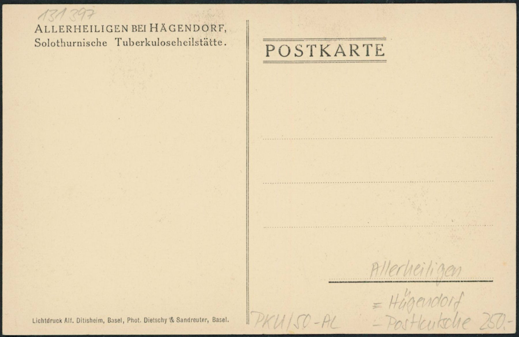 Cartoline postali: SO Allerheiligen - Postkutsche - Hägendorf – Nuovo (secondo la descrizione) da Schindellegi venduto da leecollect 1