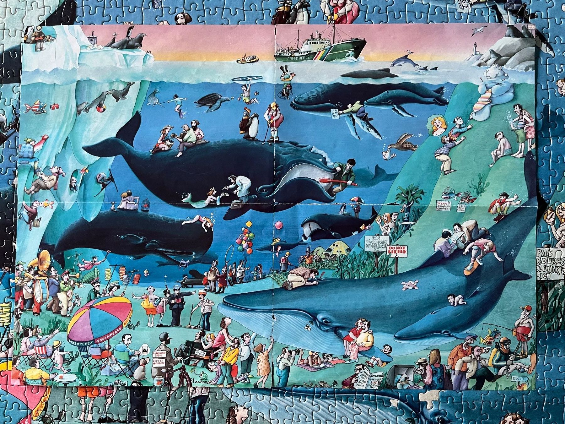 Heye Puzzles: Puzzle Heye "Greenpeace" by Blachon 1983 – D'occasion à Zürich par Gurkis 1