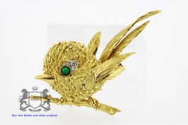 Jean et Pierre Bellin Paris Vintage Brosche 18K Gold *S1633