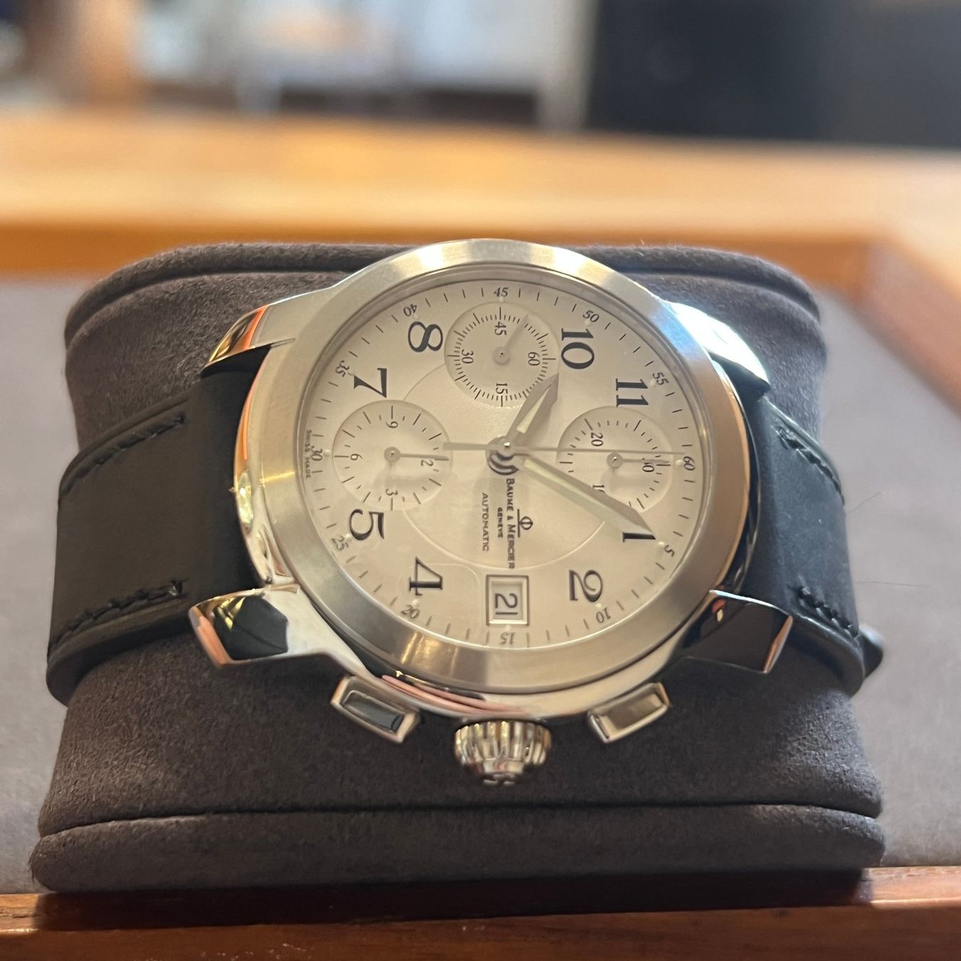 Baume & Mercier Orologi: Baume & Mercier Capeland Chronograph MVO45216 – Usato da Carouge GE venduto da Watchaser 6