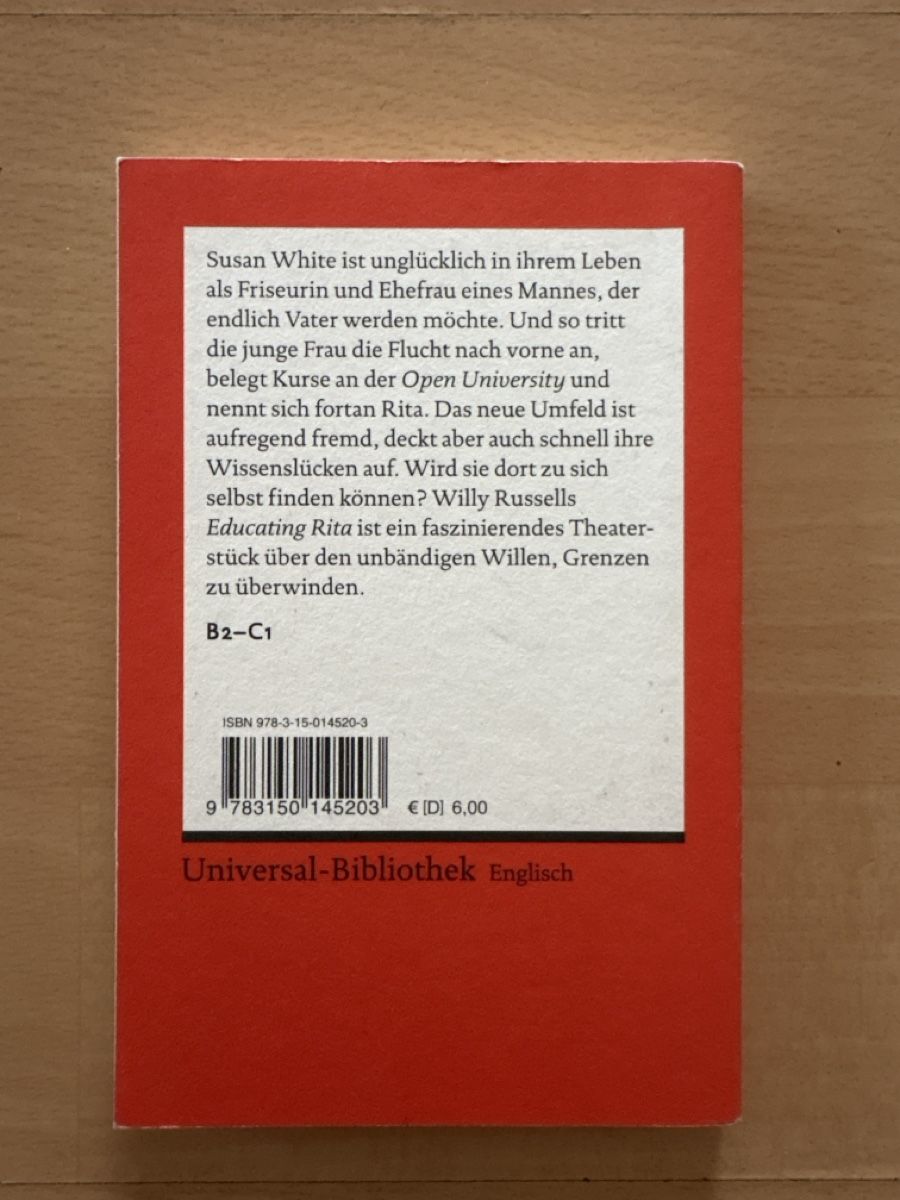Livres: Educating Rita - Willy Russell – D'occasion à Aarburg par arc_svt5 1