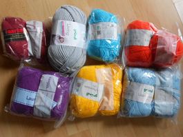 Strickwolle verschiedene