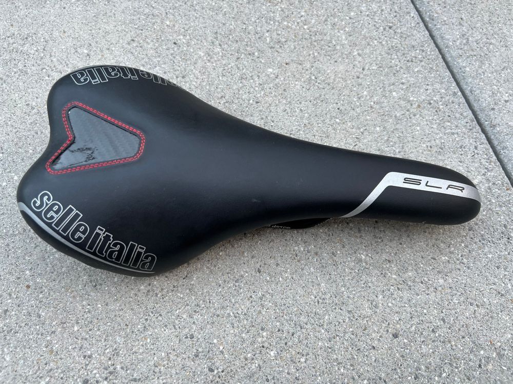 Selle De Vélo Route Vintage Selle Italia, Noire, Acier, Fabriquée En Italie, Occasion