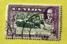 Briefmarken aus Sri Lanka (Ceylon) gestempelt