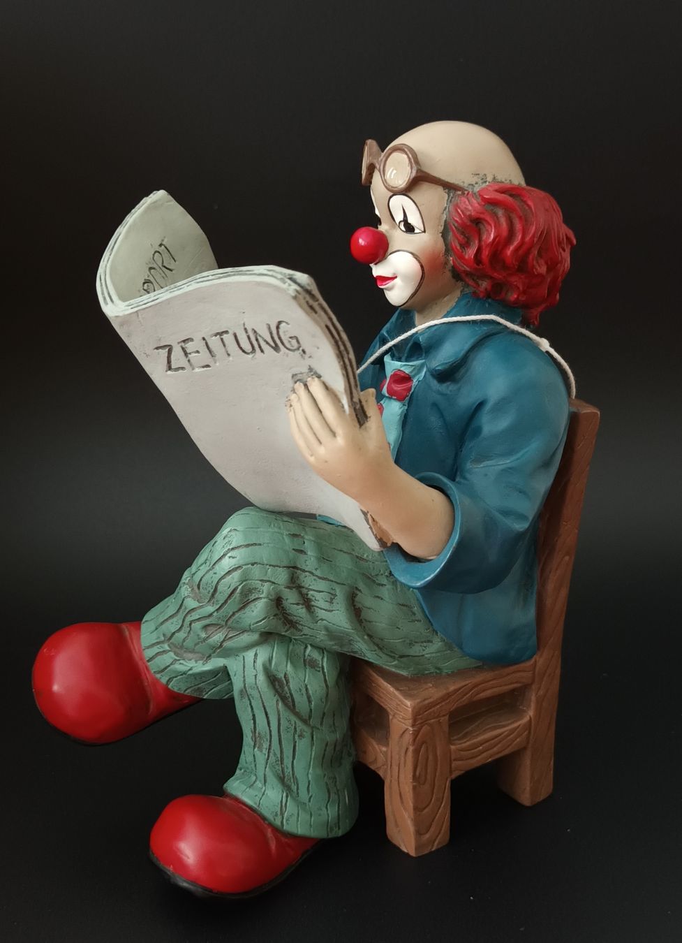 Figuren: Gilde Clown ,,Der Zeitungsleser,, – Neu (gemäss Beschreibung) aus Allenwinden von pro_nmg9 1