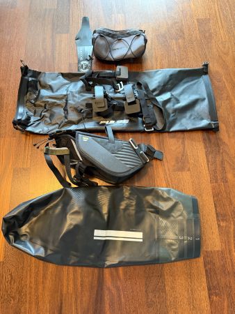 Bikepacking Satteltasche, Lenkertasche