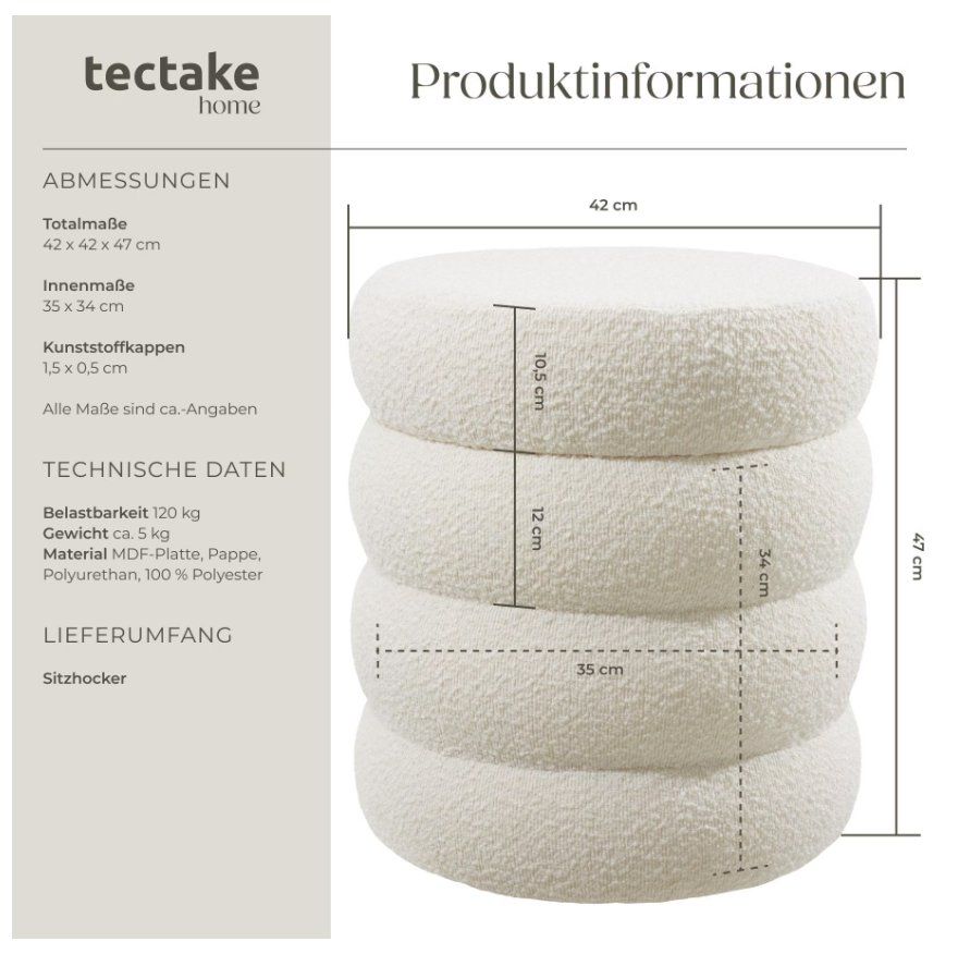 Tabourets: Lot 2 tabourets avec coffre - Prix réduit – Neuf avec emballage d'origine à Genève par jake90