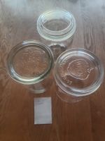 2 Weck Einmachgläser 1 Stück unbekannt Rundrand 1Liter 