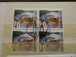 2002 Tag der Briefmarke ET-STEMPEL VIERERBLOCK