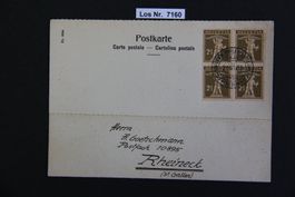 CH 1935 Postkarte mit sauberem Sonderstempel        Los 7160