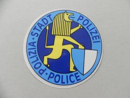 Abziehbild Kleber 40 Jahr alt Stadt Polizei Luzern / Zürich