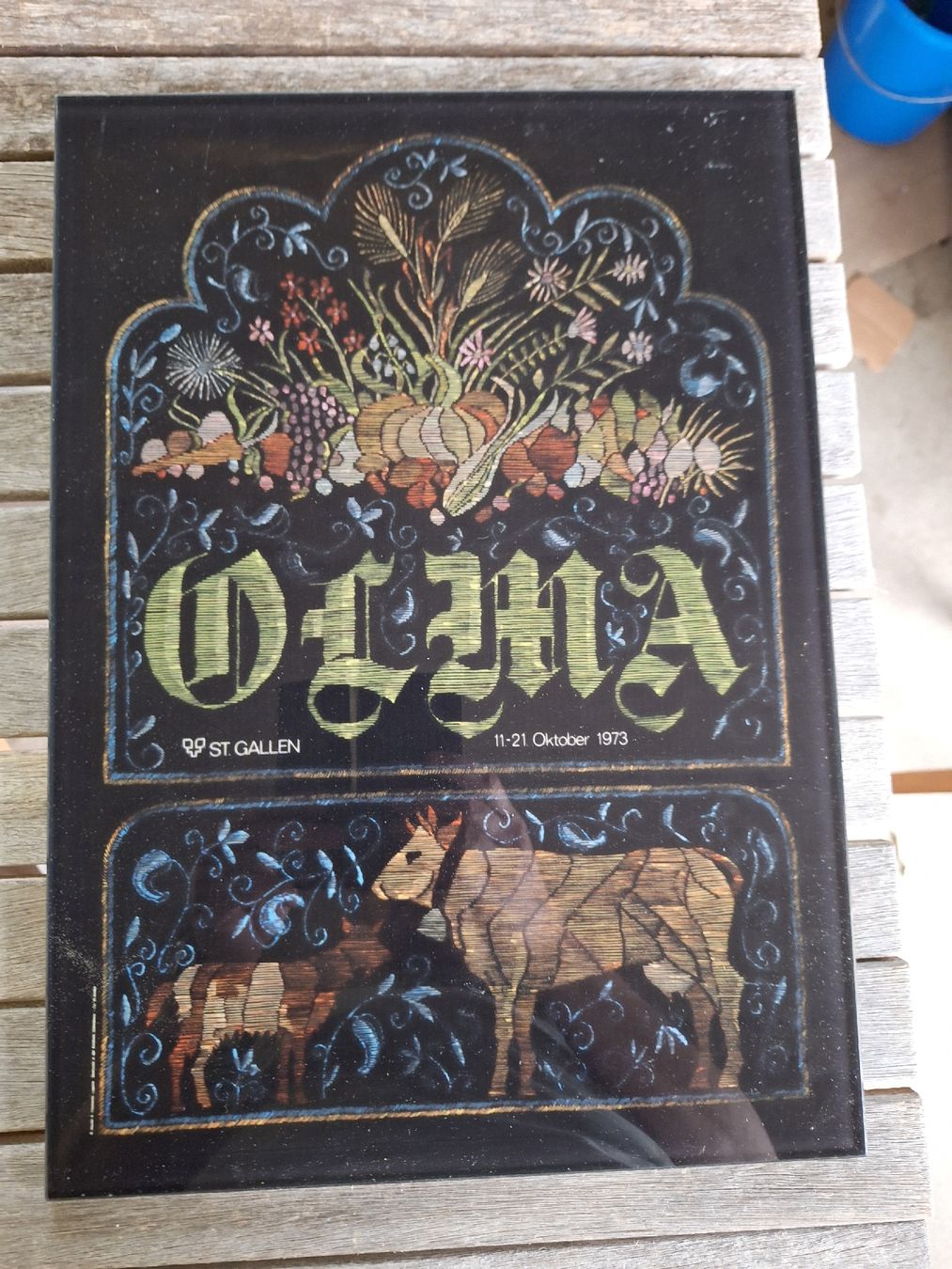 Poster & Bilder: Olma Plakatt 1973 verglast – Gebraucht aus Appenzell von Mar_ijan