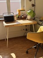 IKEA LILLÅSEN Schreibtisch aus Bambus | 102 × 49 cm