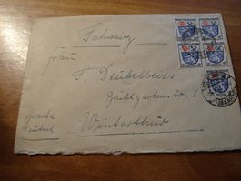 Brief 1946 Deutschland, Zone Francaise, frankiert, gelaufen