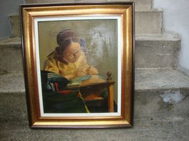Jan Vermeer van Delft, die "Die Spitzenklöpplerin" Copie