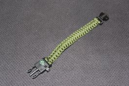 Grün Survival Outdoor Paracord Armband
