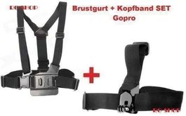 KOPFBAND + BRUSTGURT HALTERUNG FÜR GOPRO