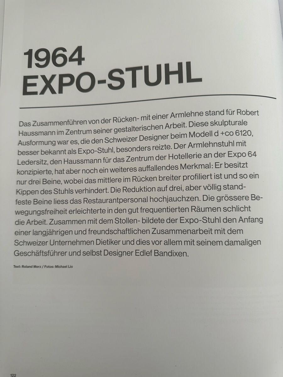 Sedie: 1964 Expo-Stuhl Robert Haussmann – Usato da Zürich venduto da Leslie15 5