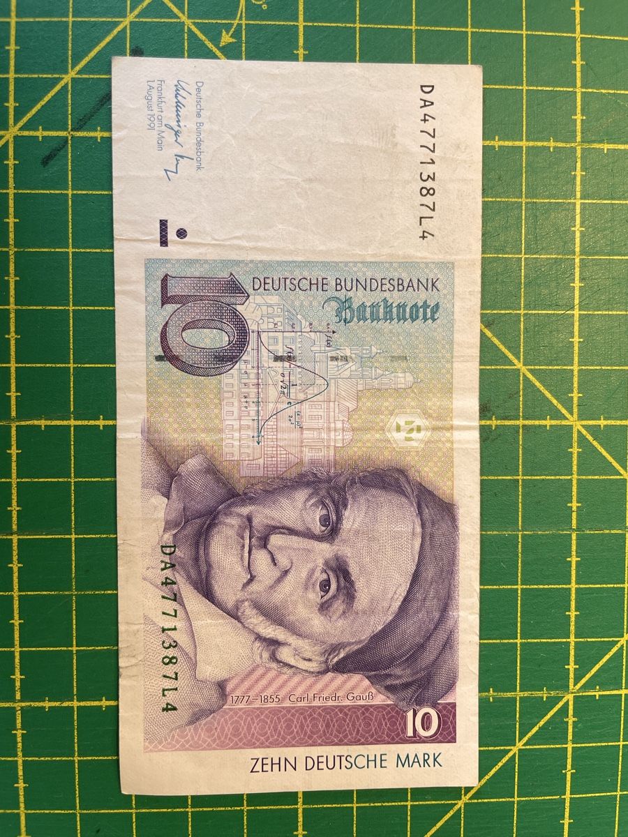 Banknoten: 10 deutsche Mark (1991) – Gebraucht aus Bern von gwe_6rck