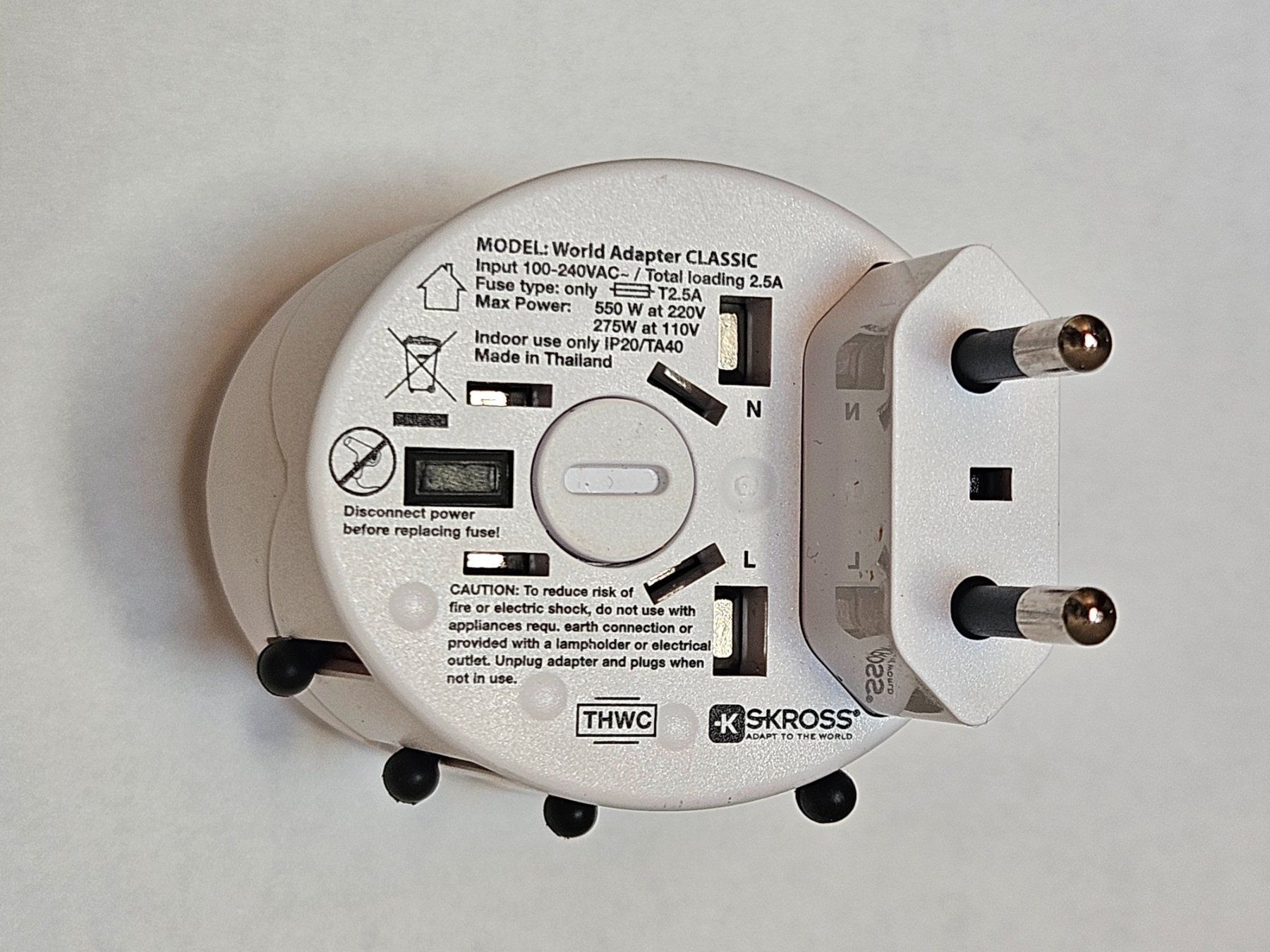 SKROSS Laufwerke & Adapter: Reisestecker SKROSS World Adapter Classic – Gebraucht aus Münchwilen AG von pel_y9jx 3