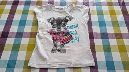 Süsses T-Shirt mit Hund - Gr. 104