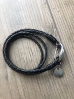 Keeeart Lederarmband Schwarz Geflochten
