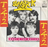 SLAPSTICK - T42, rare Swiss Pop-Rock Single von 1984