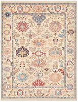 Handgeknüpfter afghanischer Oshak Orientteppich 308x242 cm