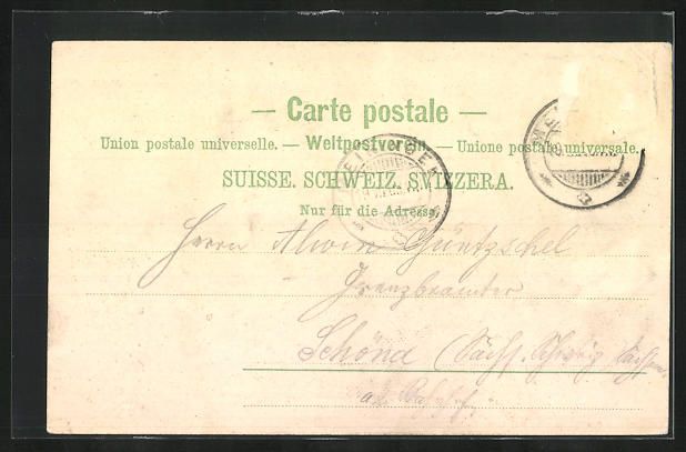 Cartoline postali: Grindelwald, Bernerhaus und Wetterhorn – Usato da Berlin venduto da bartko-reher 1