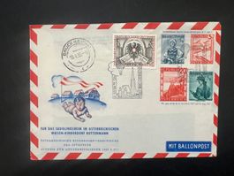 1955  13. Ballonpost Österreich Bruck (G868)