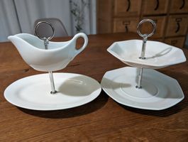 2 schöne Apéro Schalen / Etagere