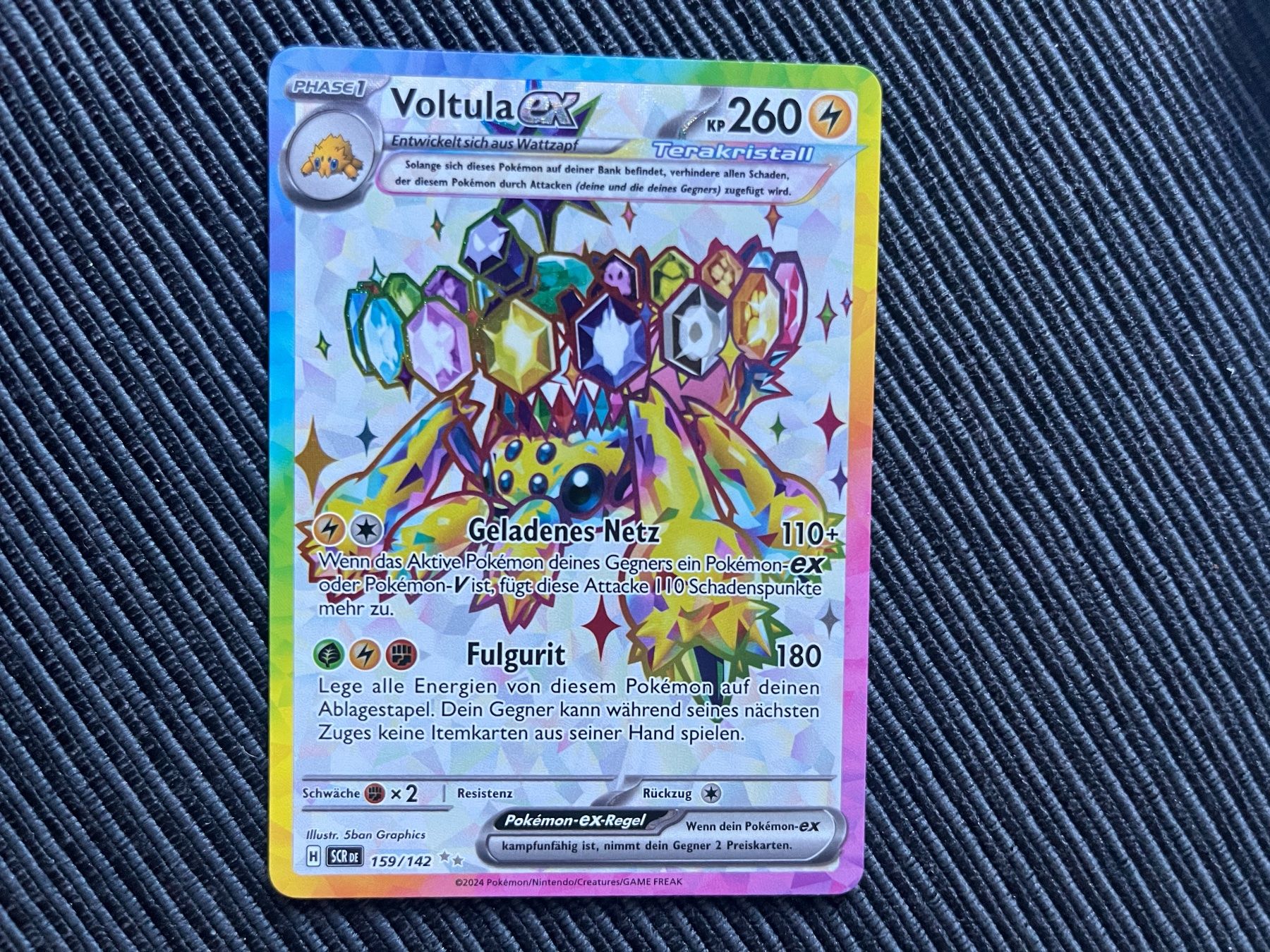 Pokémon Carte collezionabili: Pokemon Voltula EX Tera Stellar crown near mint – Nuovo (secondo la descrizione) da Wabern venduto da Collectfun
