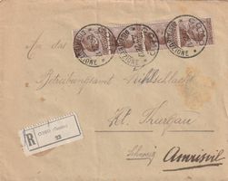 Italien-Einschreibe-Brief von COMO in die Schweiz-1933
