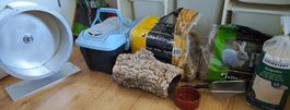 Nagerzubehör; Laufrad Aluminium, Transportbox etc.
