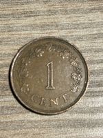 Malta 1 Cent Münze 1972