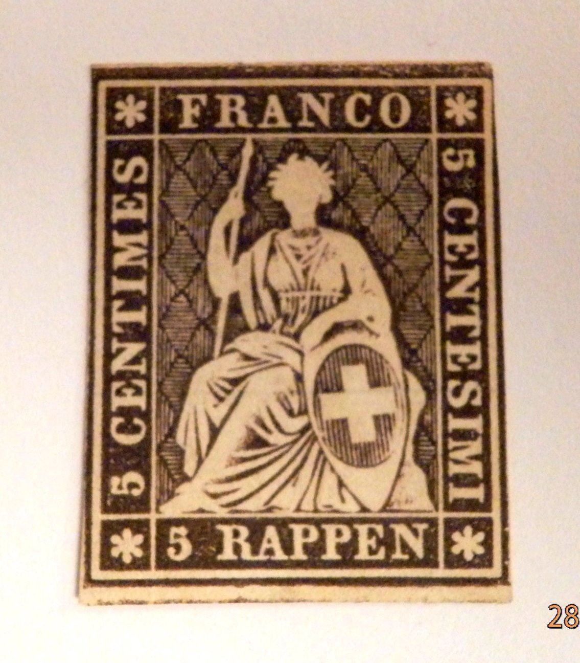 Tutti i francobolli: ZNr.22G, Strubel, ungebraucht, m. Befund – Nuovo (secondo la descrizione) da Ueberstorf venduto da dinbau