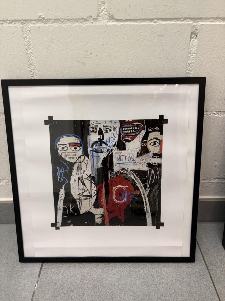 Poster & Bilder: Gerahmter Basquiat Kunstdruck – Gebraucht aus Wallisellen von Beaborgezzz