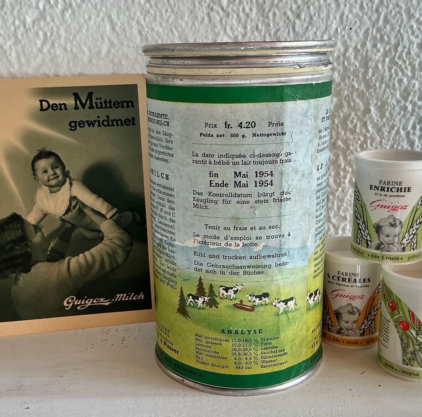 Toutes les décorations: ALTE GUIGOZ SÄUGLINGSMILCH DOSE – D'occasion à Zell LU par Silvermemory 1