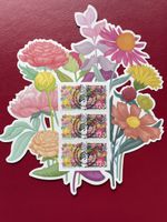 Saisonale Blumen ET Vollstempel auf dem Paar