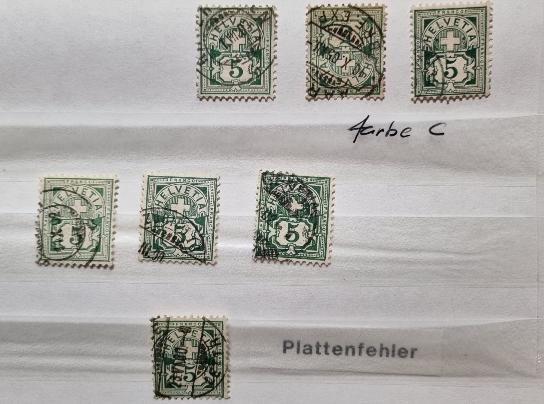Tutti i francobolli: Schweizer Briefmarken um ca. 1900 – Usato da Jegenstorf venduto da mamoje