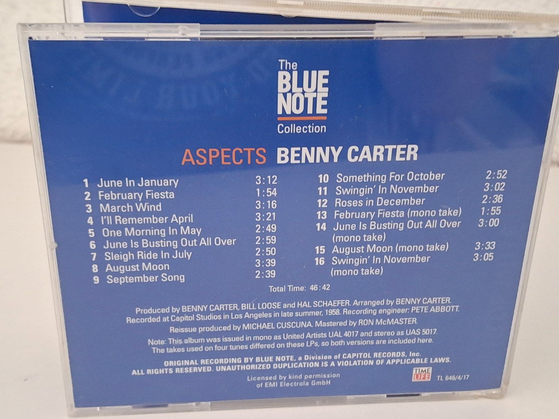 CD: CD Benny Carter -  Aspects   The Blue Note Collection Jazz – Usato da Aarberg venduto da Jackup1 1