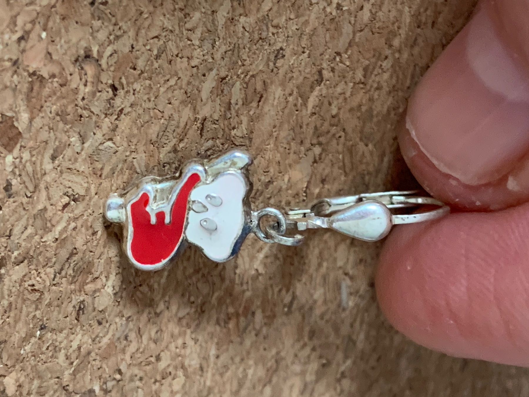 Ohrringe & -stecker: Kinderohrringli Koala rot/weiss – Gebraucht aus Dittingen von Bijoubelle 5