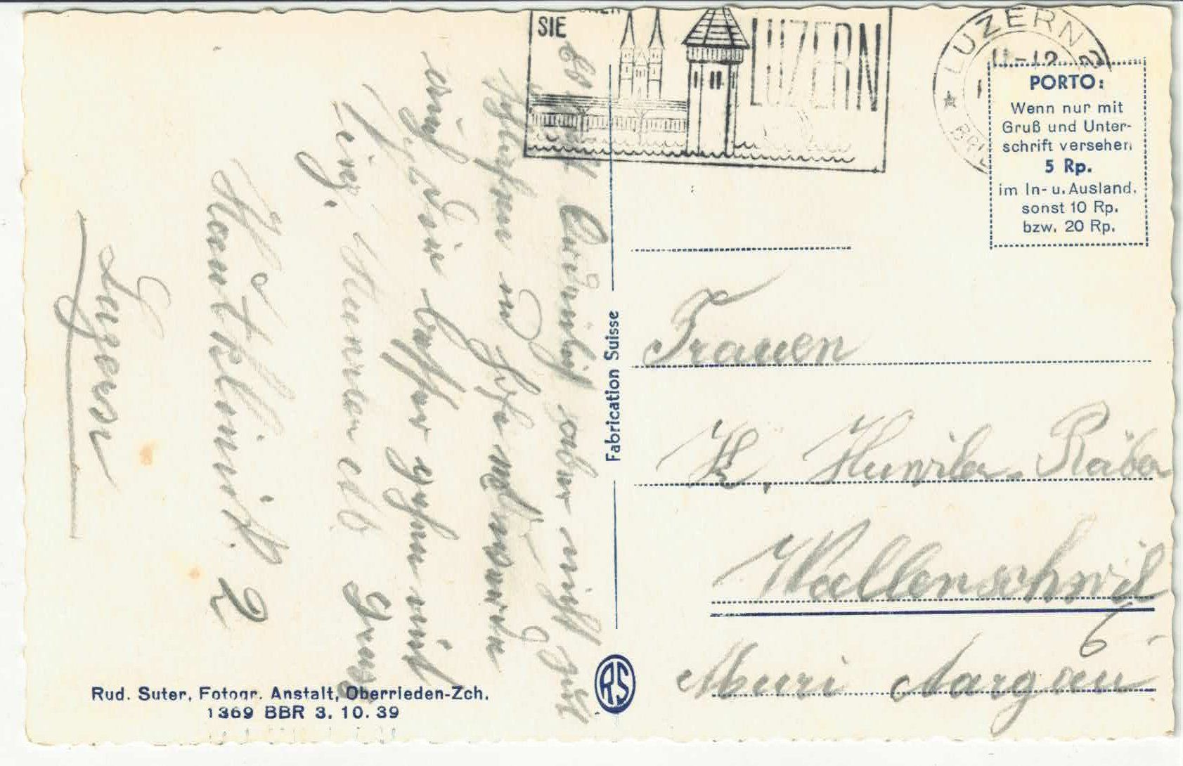 Cartoline postali: Luzern - Spital – Usato da Ettingen venduto da Kartenplanet 1