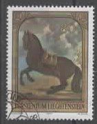Liechtenstein 1978 Gemälde : schwarzbrauner Hengst (5