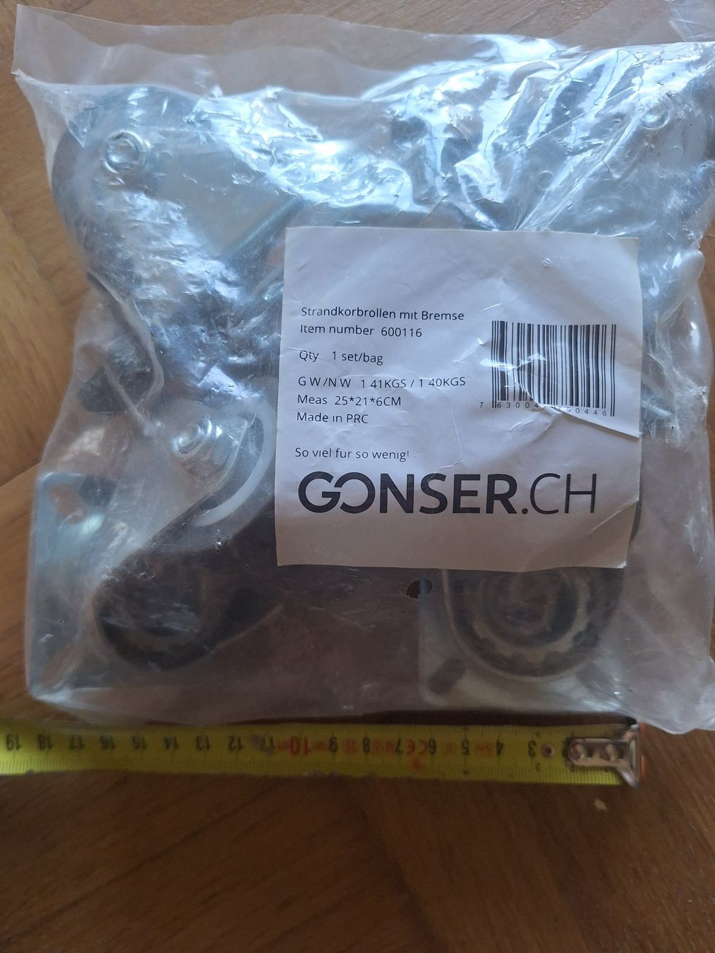 Altro per stoccaggio & trasporto: Lot de 4 roulettes GONSER neuves – Nuovo e nell'imballaggio originale da Chêne-Bougeries venduto da xchrysalide