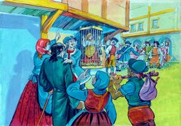 Rudolf Levers (1915-1989) Illustrator, Grafiker - Gouache
