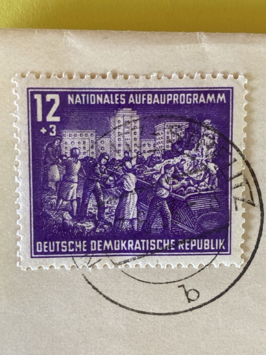 Tutti i francobolli: DDR Briefmarken Nationales Aufbauprogramm, 4 Stempel – Usato da Dornach venduto da Xantomas 1