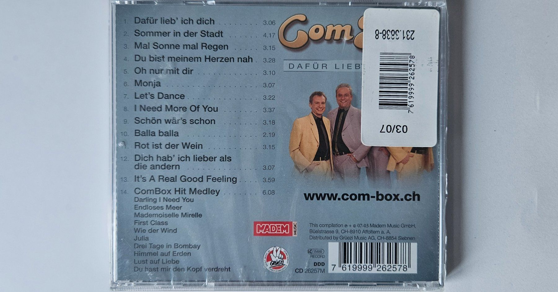 CD: CD - ComBox - Dafür lieb' ich dich - NEU & OVP! – Nuovo e nell'imballaggio originale da Baar venduto da Bigs1 1